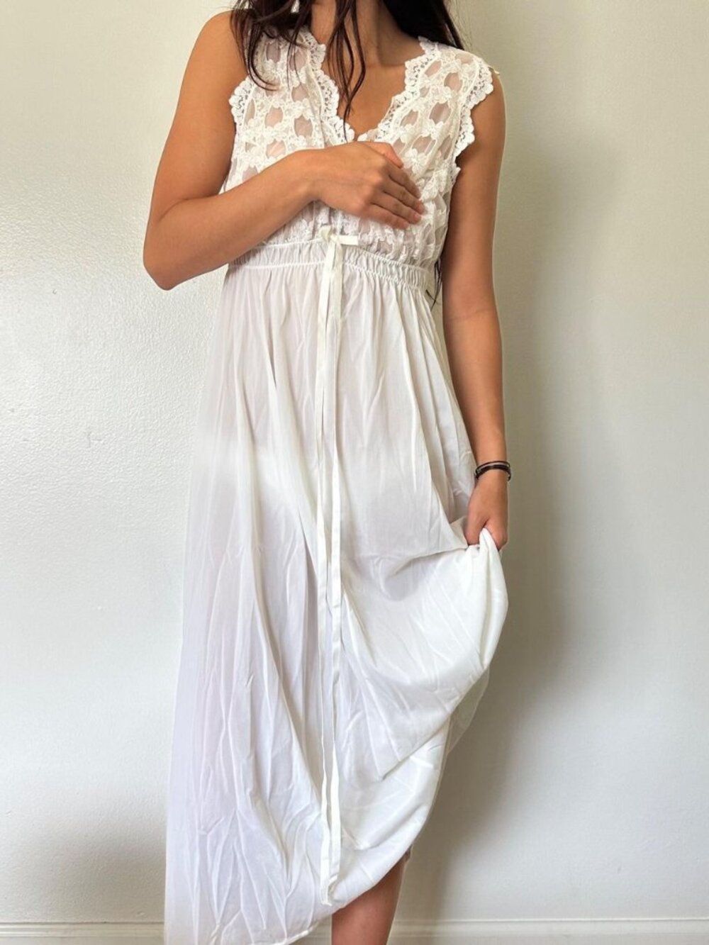 Women's White Vintage Dress